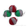 Factory spot two color mesh cat toy ball